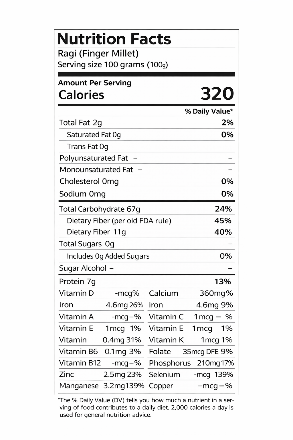 Ragi - Finger Millet Flour