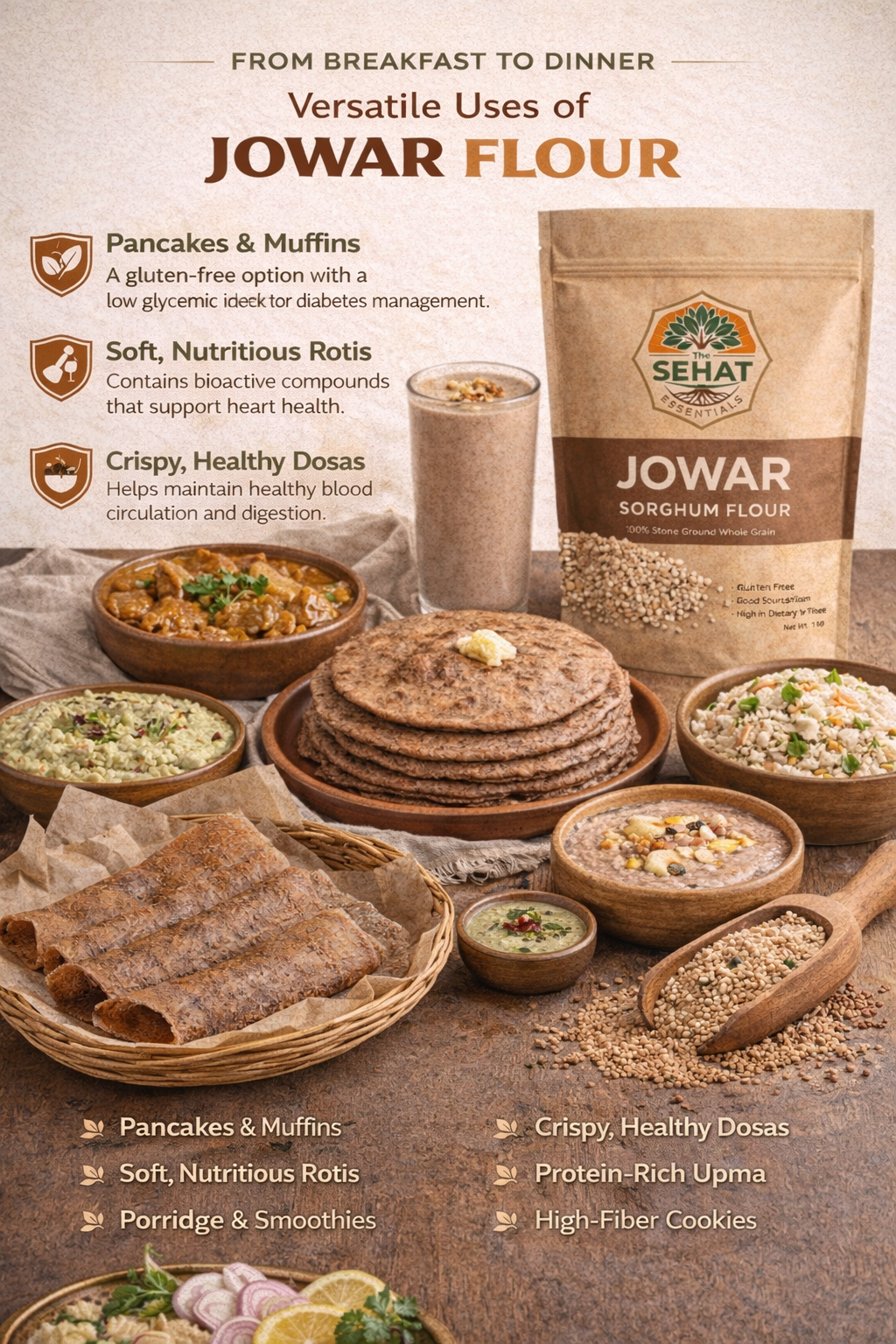Jowar - Sorghum Millet Flour