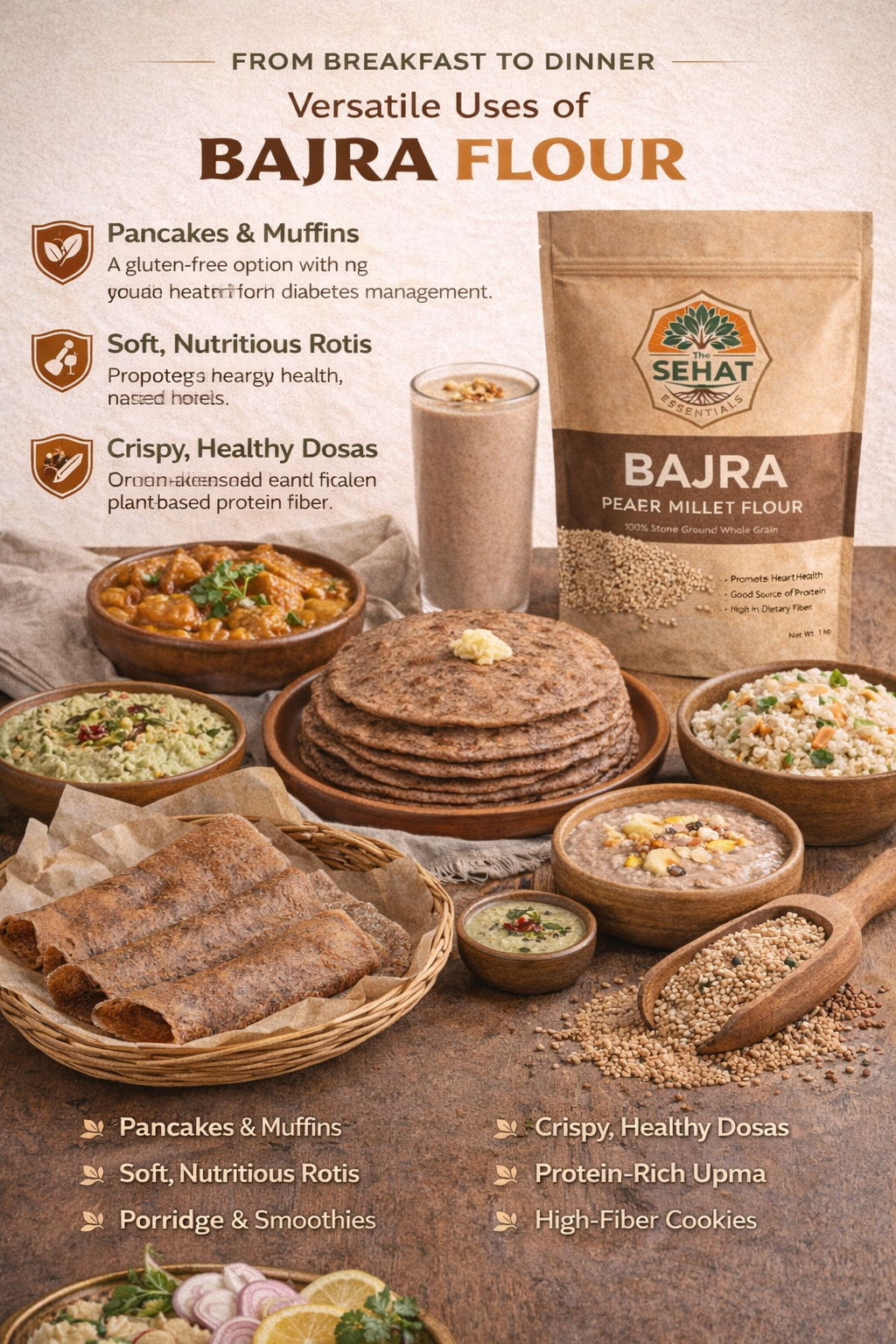 Bajra - Pearl Millet Flour