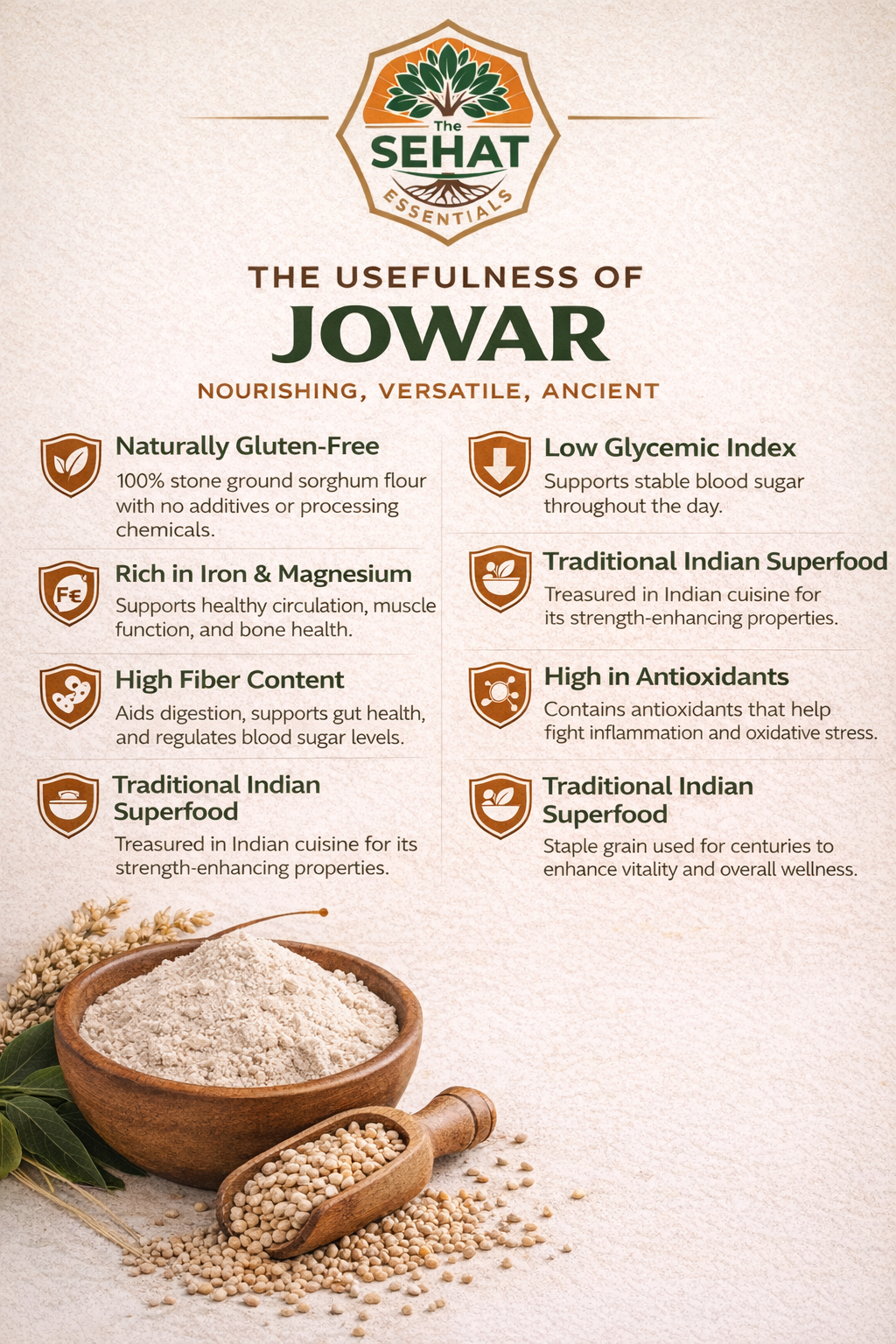 Jowar - Sorghum Millet Flour